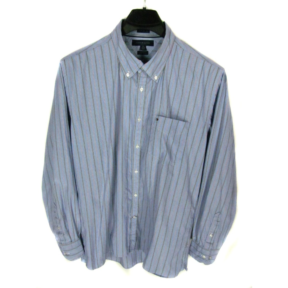 Tommy Hilfiger Shirt XL Custom Fit Long Sleeve